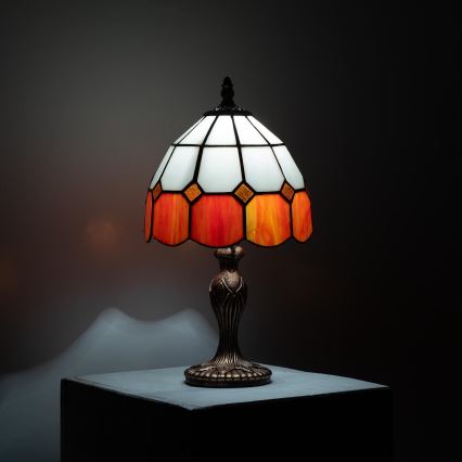Brilagi - witrażowa lampa stołowa Tiffany SIENNA 1xE27/60W/230V