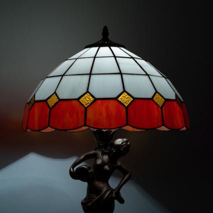 Brilagi - witrażowa lampa stołowa Tiffany SIENNA 1xE27/60W/230V