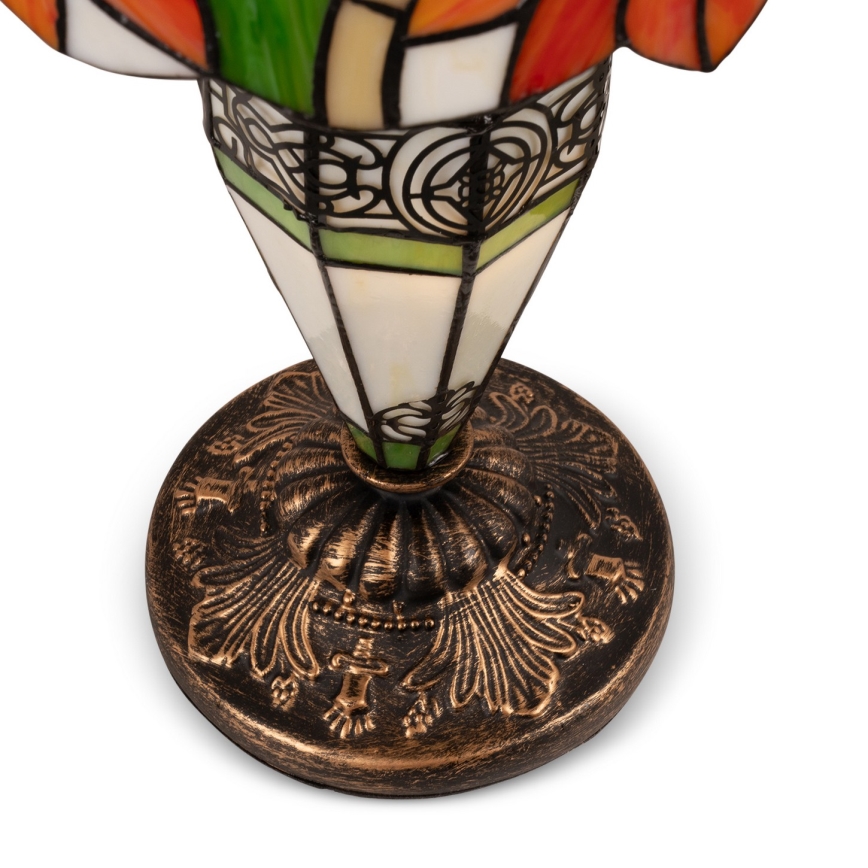 Brilagi - Witrażowa lampa stołowa Tiffany SUNFLOWER 1xE27/60W/230V + 1xE14/40W