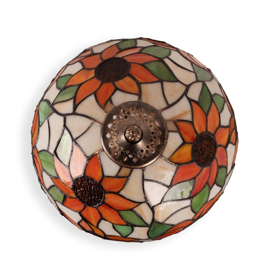 Brilagi - Witrażowa lampa stołowa Tiffany SUNFLOWER 1xE27/60W/230V