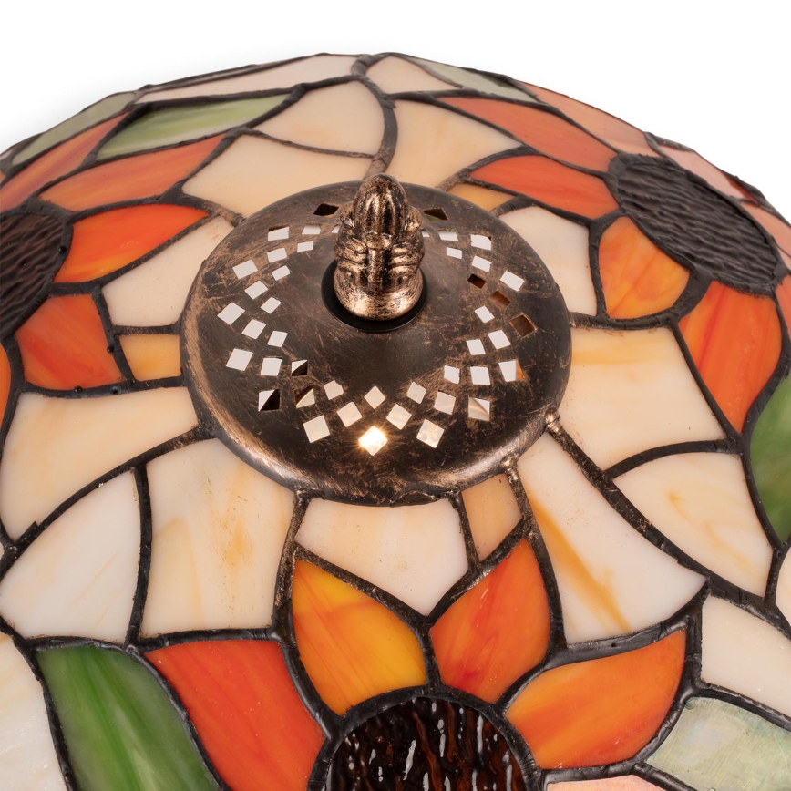 Brilagi - Witrażowa lampa stołowa Tiffany SUNFLOWER 1xE27/60W/230V
