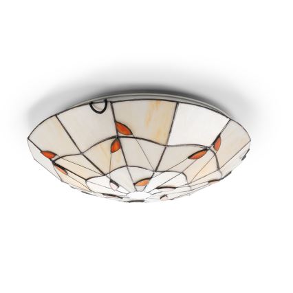 Brilagi - Witrażowa lampa sufitowa Tiffany FOLIA 2xE27/60W/230V Ø 40 cm