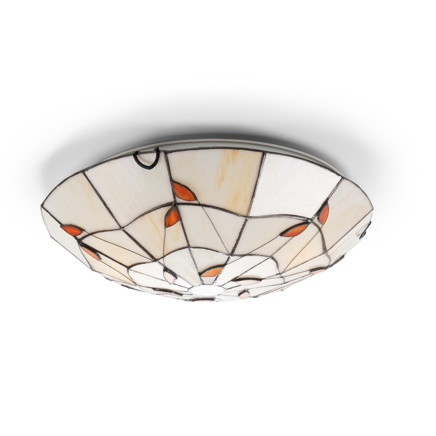 Brilagi - Witrażowa lampa sufitowa Tiffany FOLIA 2xE27/60W/230V Ø 40 cm