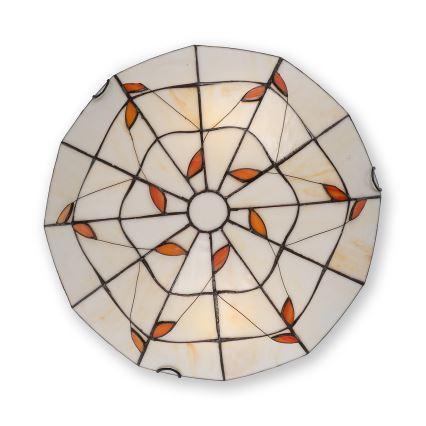 Brilagi - Witrażowa lampa sufitowa Tiffany FOLIA 2xE27/60W/230V Ø 40 cm