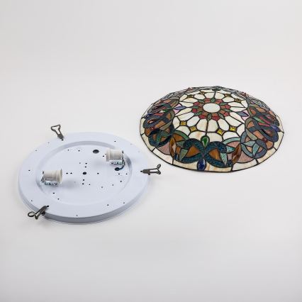 Brilagi - witrażowa lampa sufitowa Tiffany LUISA 2xE27/60W/230V śr. 40 cm