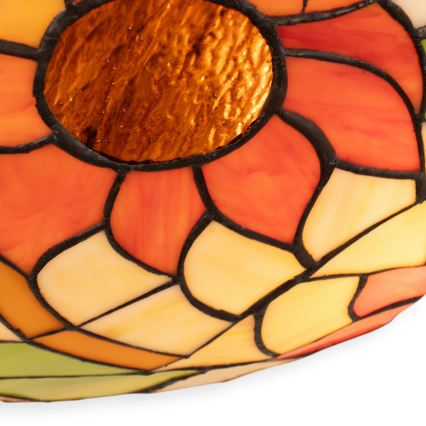 Brilagi - Witrażowa lampa sufitowa Tiffany SUNFLOWER 2xE27/60W/230V śr. 40 cm