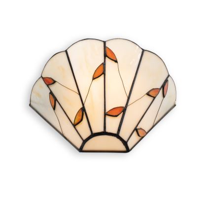 Brilagi - witrażowy kinkiet Tiffany FOLIA 1xE14/40W/230V