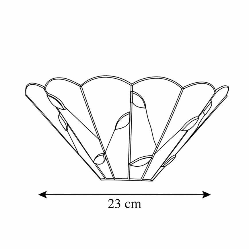 Brilagi - witrażowy kinkiet Tiffany FOLIA 1xE14/40W/230V