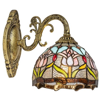 Brilagi - witrażowy kinkiet Tiffany LORAS 1xE27/40W/230V