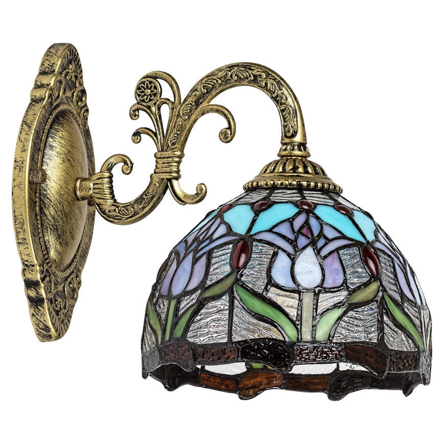 Brilagi - witrażowy kinkiet Tiffany LORAS 1xE27/40W/230V