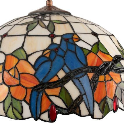 Brilagi - Witrażowy żyrandol Tiffany na łańcuchu JUNGLE 1xE27/60W/230V śr. 40 cm
