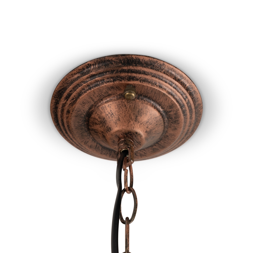 Brilagi - Witrażowy żyrandol Tiffany na łańcuchu JUNGLE 1xE27/60W/230V śr. 40 cm