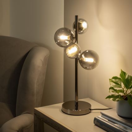 BRILAGI - Szkło zamienne do żyrandola, kinkietu i lampy MISTEL, MILLA, śr. 15 cm, dymione