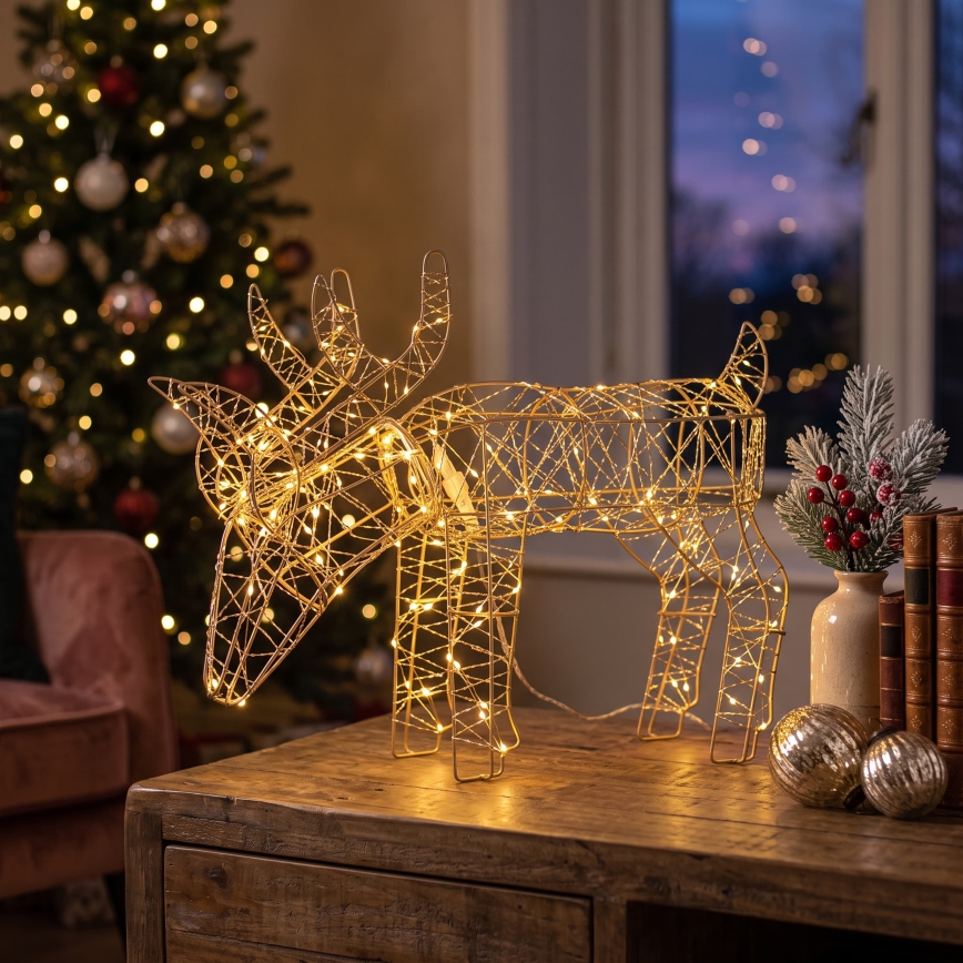 BRILAGI - Zewnętrzna dekoracja świąteczna LED/3,3W/230V IP44 56x43 cm renifer
