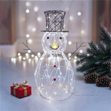 BRILAGI - Zewnętrzna dekoracja świąteczna LED/3,6W/8 funkcji 60 cm IP44 bałwan zimna biel