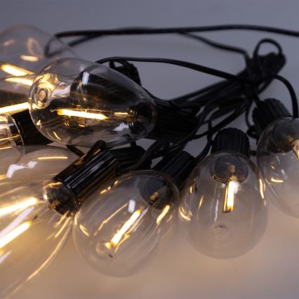 Brilagi - Zewnętrzna girlanda LED 10xLED/3xAA 3,2m IP44 ciepła biała