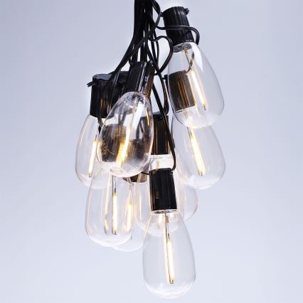 Brilagi - Zewnętrzna girlanda LED 10xLED/3xAA 3,2m IP44 ciepła biała