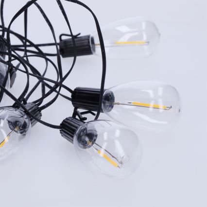 Brilagi - Zewnętrzna girlanda LED 10xLED/3xAA 3,2m IP44 ciepła biała