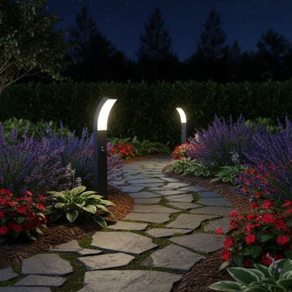 Brilagi - Zewnętrzna lampa LED z czujnikiem ARCELO, 9W, 230V, 50 cm, IP44