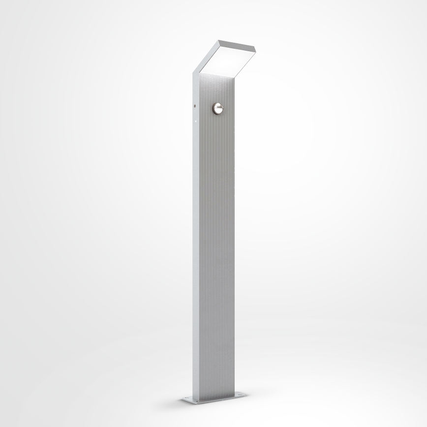 Brilagi - Lampa zewnętrzna LED z czujnikiem RIANO LED/8W/230V srebrna IP65