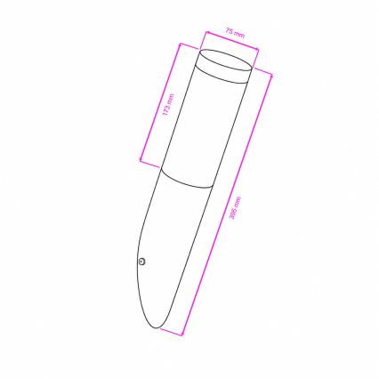 BRILAGI - Zewnętrzna lampa ścienna ELIA 1xE27/20W/230V IP44 antracytowa