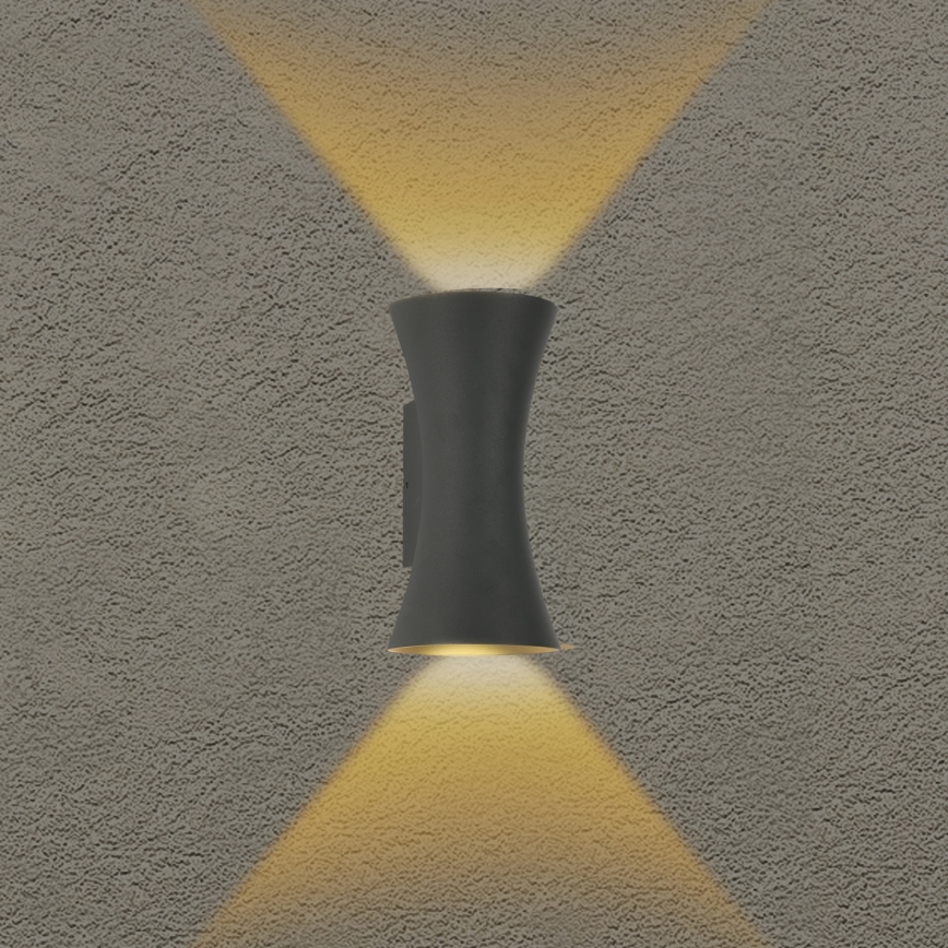 Brilagi - Zewnętrzna lampa ścienna LED BICON LED/10W/230V antracyt IP44