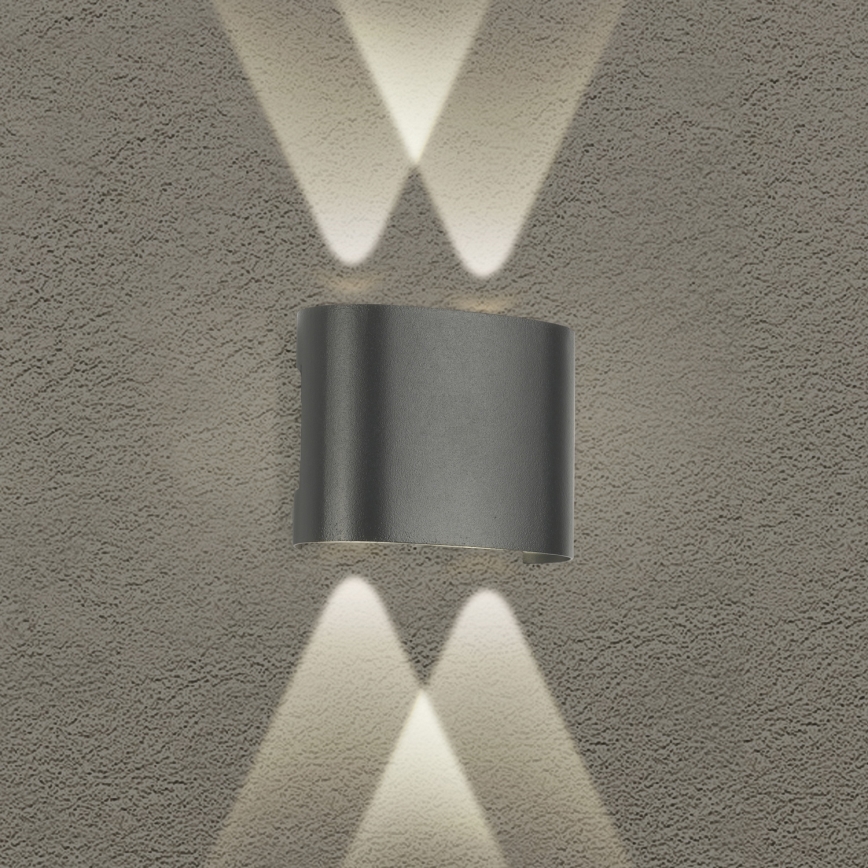 Brilagi - zewnętrzna lampa ścienna LED FLAREBOX LED/4W/230V antracyt IP65