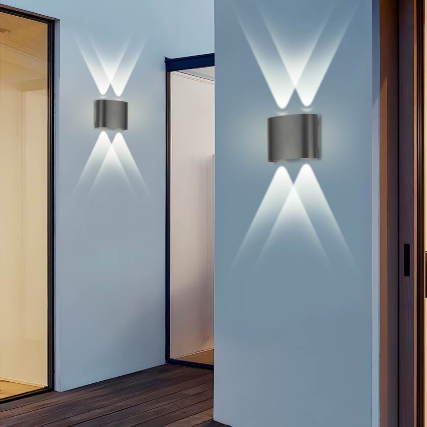 Brilagi - zewnętrzna lampa ścienna LED FLAREBOX LED/4W/230V antracyt IP65