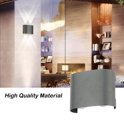 Brilagi - zewnętrzna lampa ścienna LED FLAREBOX LED/4W/230V antracyt IP65