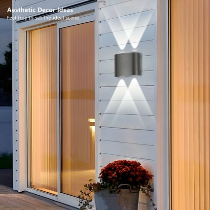 Brilagi - zewnętrzna lampa ścienna LED FLAREBOX LED/4W/230V antracyt IP65