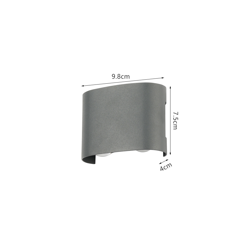 Brilagi - zewnętrzna lampa ścienna LED FLAREBOX LED/4W/230V antracyt IP65
