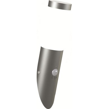 Brilagi - Zewnętrzna lampa ścienna z czujnikiem ELIA 1xE27/20W/230V IP44 matowy chrom