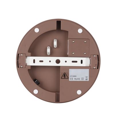 Brilagi - Zewnętrzna lampa sufitowa BENE LED/24W/230V śr. 26 cm brązowa IP54