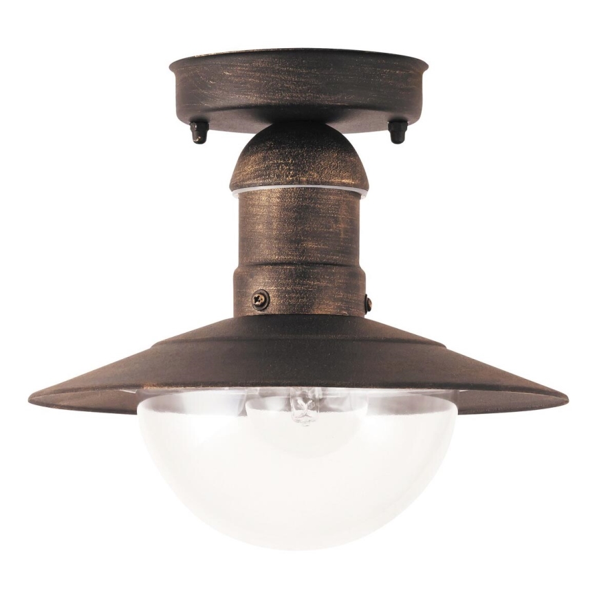 Brilagi - Zewnętrzna lampa sufitowa MOLDE 1xE27/60W IP44 brązowa/patina