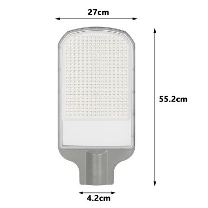 Brilagi - Zewnętrzna lampa uliczna LED URBANLIGHT LED/200W/230V szara IP65