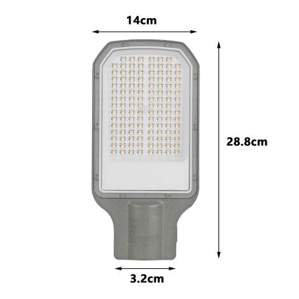 Brilagi - Zewnętrzna lampa uliczna LED URBANLIGHT LED/50W/230V szara IP65