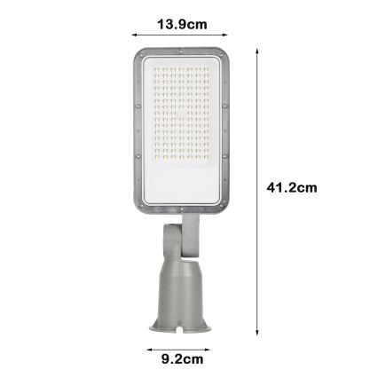 Brilagi - Zewnętrzna lampa uliczna LED z przegubem URBANLIGHT LED/50W/230V szara IP65