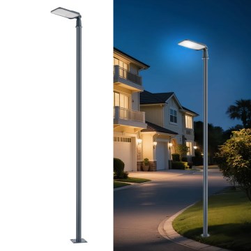 Brilagi - Zewnętrzna lampa uliczna LED ze słupem i przegubem 4 m URBANLIGHT LED/100W/230V antracyt IP65