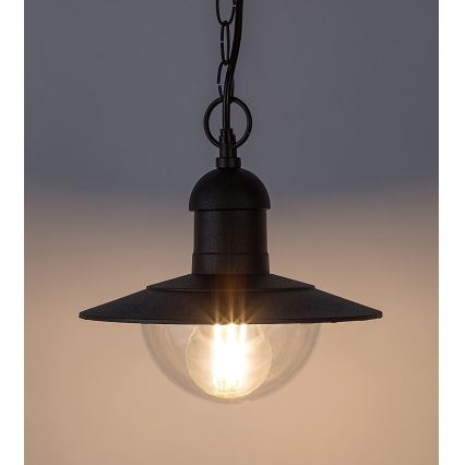 Brilagi - Zewnętrzna lampa wisząca MOLDE 1xE27/60W IP44 czarna