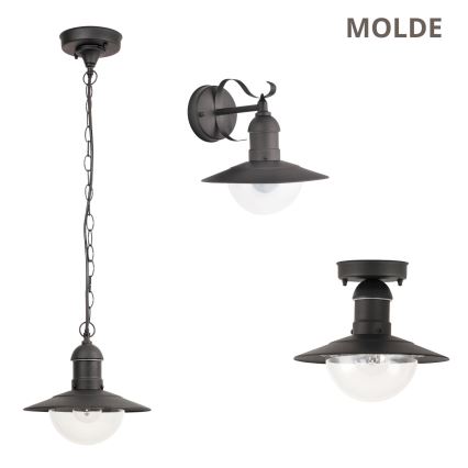 Brilagi - Zewnętrzna lampa wisząca MOLDE 1xE27/60W IP44 czarna