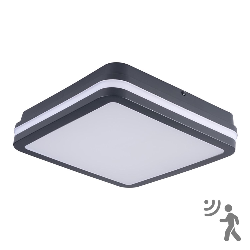 Brilagi - Oprawa zewnętrzna LED z czujnikiem ruchu BENE LED/24W/230V 26x26 cm antracyt IP54