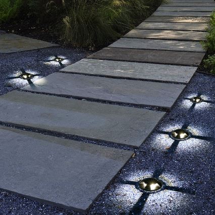 Brilagi - zewnętrzna oprawa najazdowa LED GROUNDRAY LED/1W/230V czarna IP67