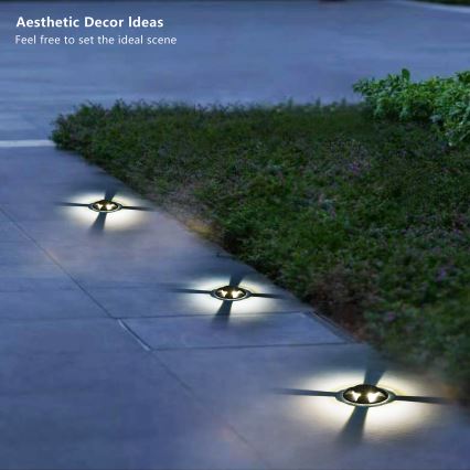 Brilagi - zewnętrzna oprawa najazdowa LED GROUNDRAY LED/1W/230V czarna IP67