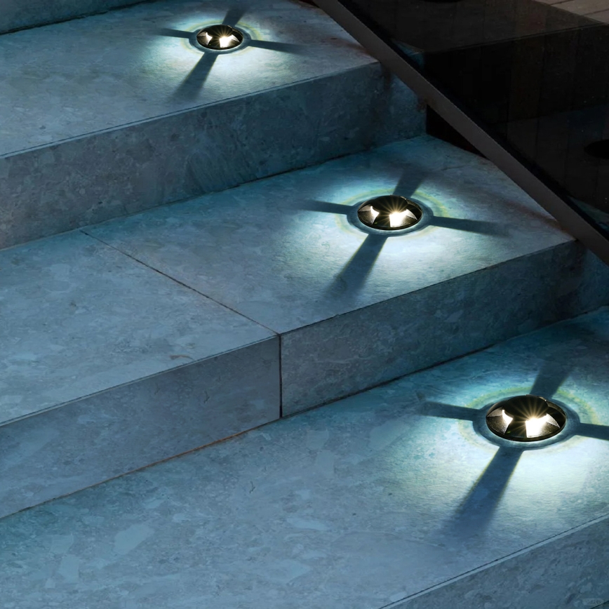 Brilagi - zewnętrzna oprawa najazdowa LED GROUNDRAY LED/1W/230V czarna IP67