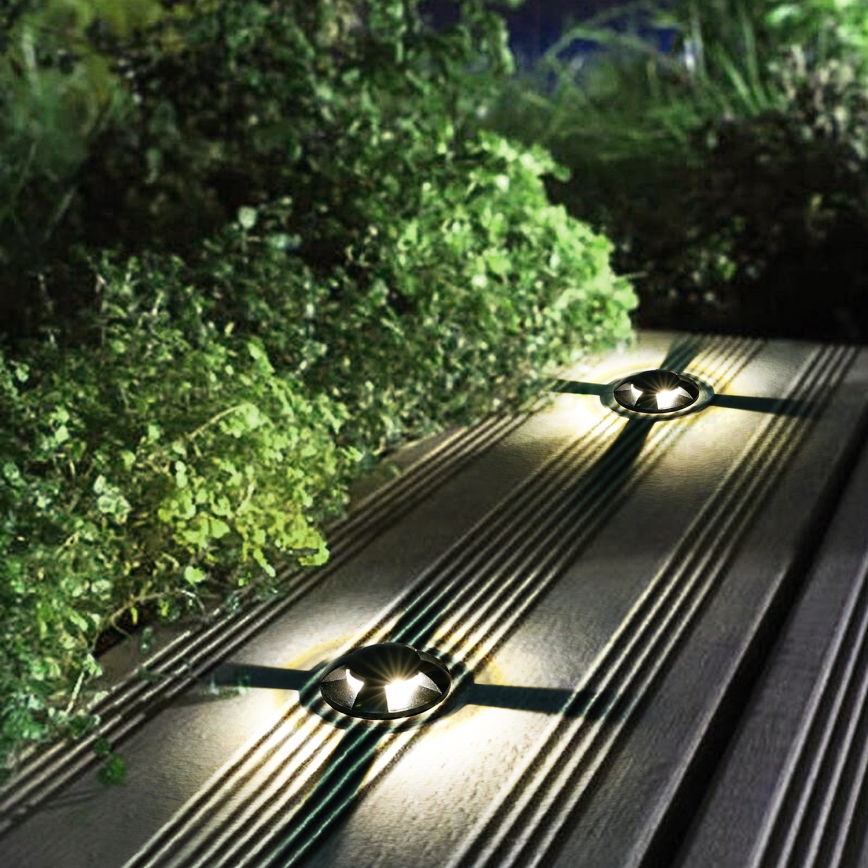 Brilagi - zewnętrzna oprawa najazdowa LED GROUNDRAY LED/1W/230V czarna IP67