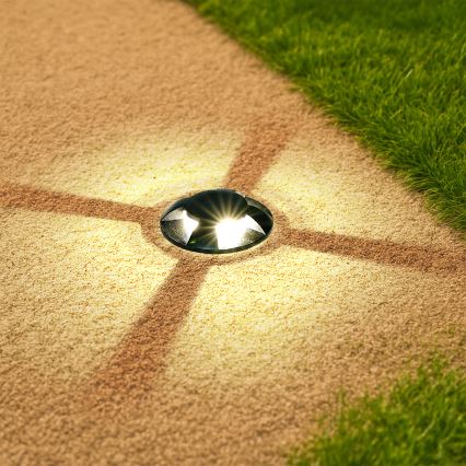 Brilagi - zewnętrzna oprawa najazdowa LED GROUNDRAY LED/1W/230V czarna IP67