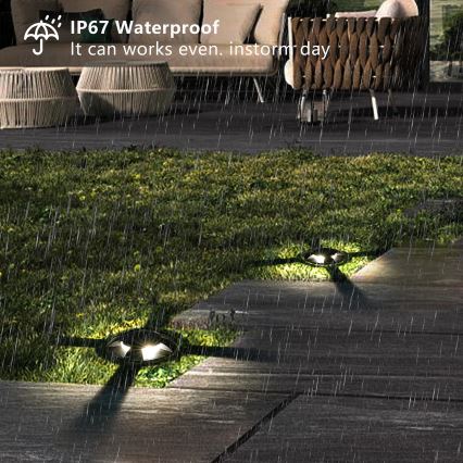 Brilagi - zewnętrzna oprawa najazdowa LED GROUNDRAY LED/1W/230V czarna IP67