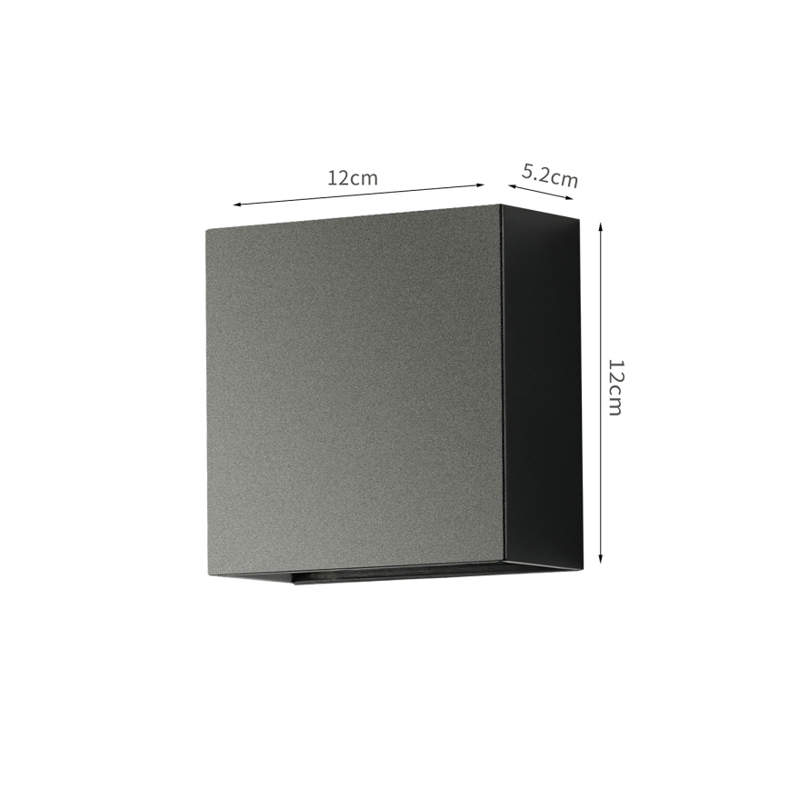 Brilagi - Zewnętrzna oprawa ścienna DOUBLERAY LED/4W/230V czarna IP65