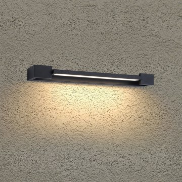 BRILAGI - Zewnętrzna oprawa ścienna LED AQUA LINE LED/12W/230V 45 cm IP44 czarna CRI 90