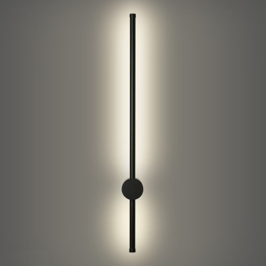 Brilagi - Zewnętrzna oprawa ścienna LED AURA LED/12W/230V 4000K IP54 65 cm czarna CRI 90